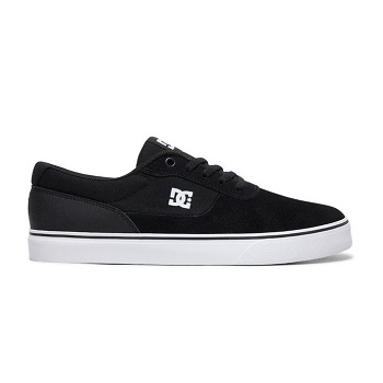 DC Switch S Suede Cierne / Biele - Panske Skate Topanky